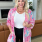 Lizzy Cardigan in Pink Patchwork Floral