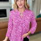 Lizzy Top in Magenta and White Paisley