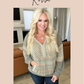 Big Sky Country Waffle Knit Top In Apricot