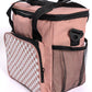 Insulated Checked Tote in Pink