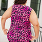 Lizzy Tank Top in Pink Multi Leopard
