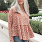 All About Flowers Top In Ginger-Womens-Hope Boutique &amp; Apparel