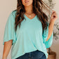 Cali Blouse in Neon Blue