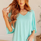 Cali Blouse in Neon Blue