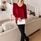 Cityscape Blouse In Burgundy-Womens-Hope Boutique &amp; Apparel
