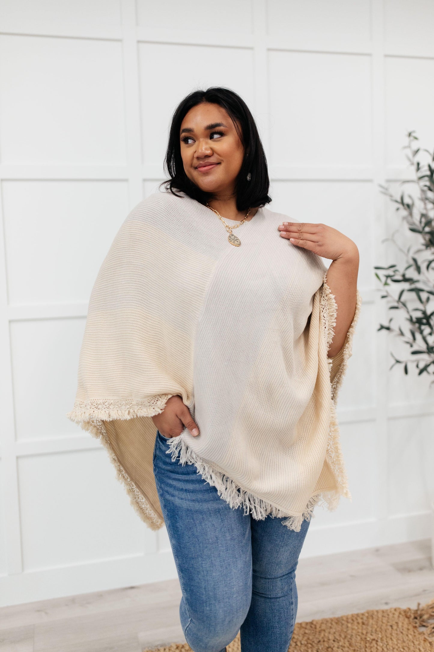 Forever Loved Poncho in Grey-Womens ponchos-Hope Boutique &amp; Apparel