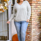 Fuzzy Wuzzy Sweater in Frosty Gray-Womens-Hope Boutique &amp; Apparel