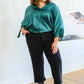 Jaz Dolman Tie Sleeve Blouse in Green-Womens-Hope Boutique &amp; Apparel