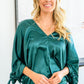 Jaz Dolman Tie Sleeve Blouse in Green-Womens-Hope Boutique &amp; Apparel