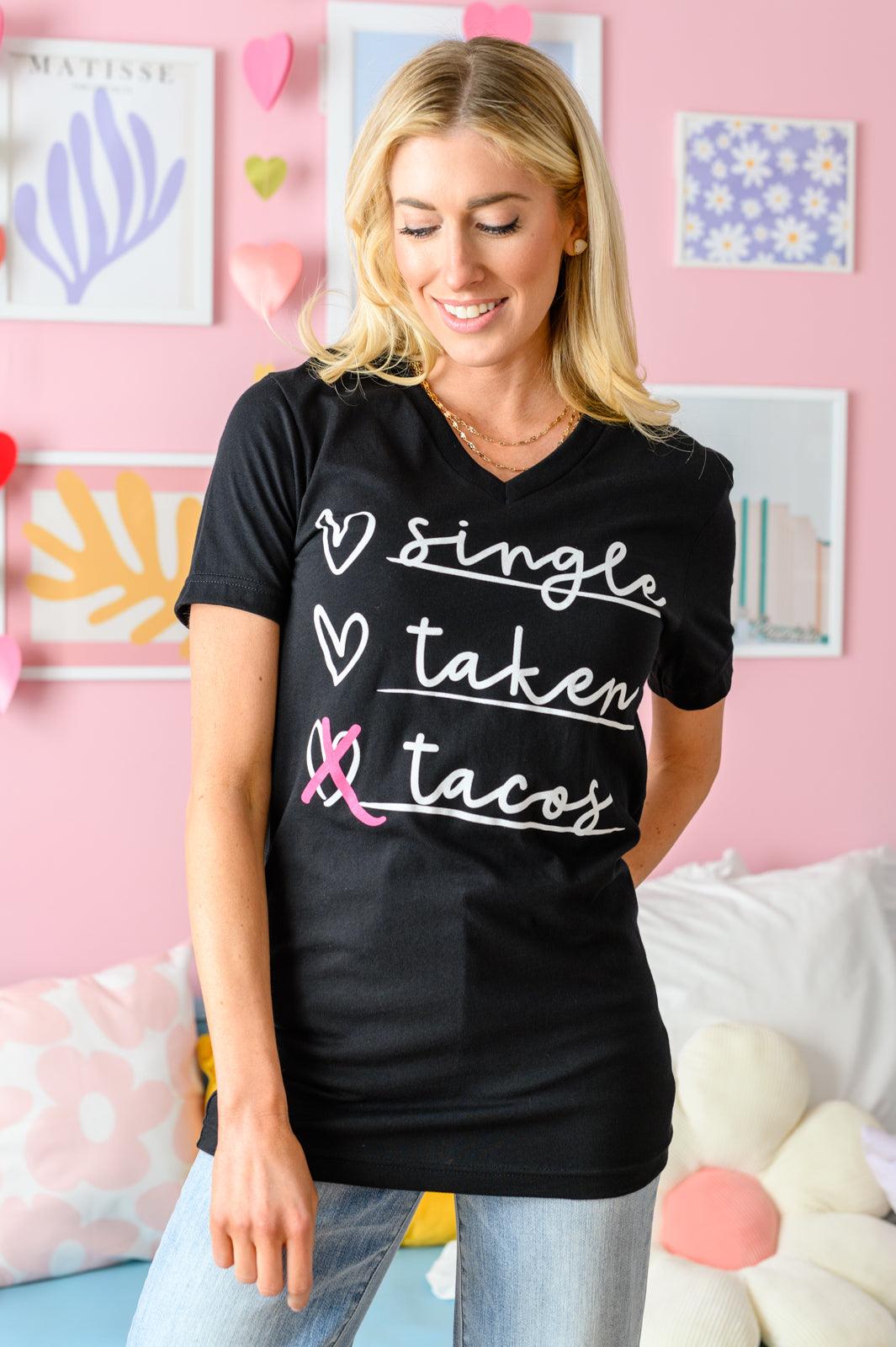Love & Tacos Graphic Tee-Womens graphic tee-Hope Boutique &amp; Apparel