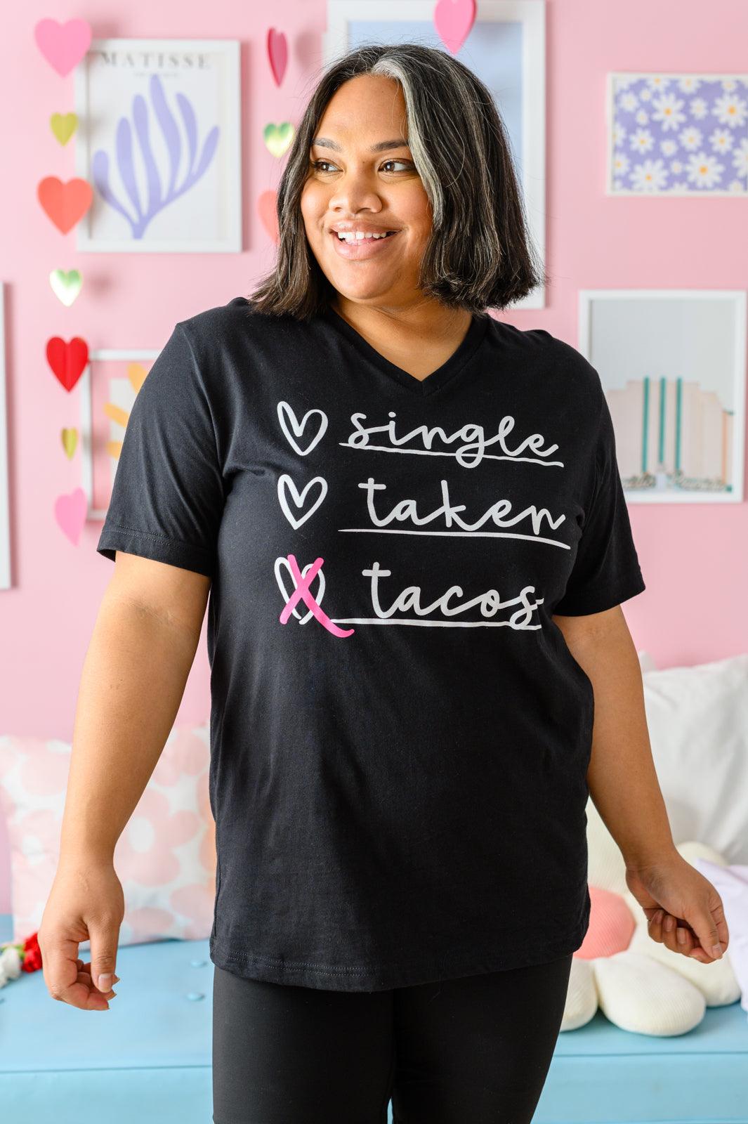 Love & Tacos Graphic Tee-Womens graphic tee-Hope Boutique &amp; Apparel