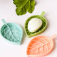 3 pack Vintage Leaf Shape Soap Dish with water catch