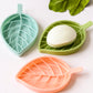 3 pack Vintage Leaf Shape Soap Dish with water catch